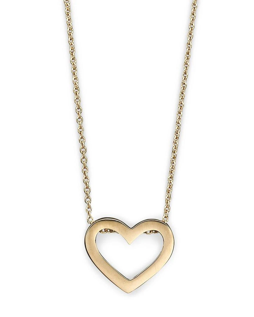 Roberto Coin 18K Yellow Gold Tiny Treasure Heart Necklace, 18" 1