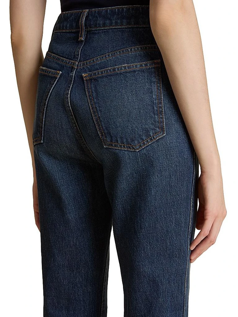 Khaite Danielle High-Rise Straight-Leg Jeans 4