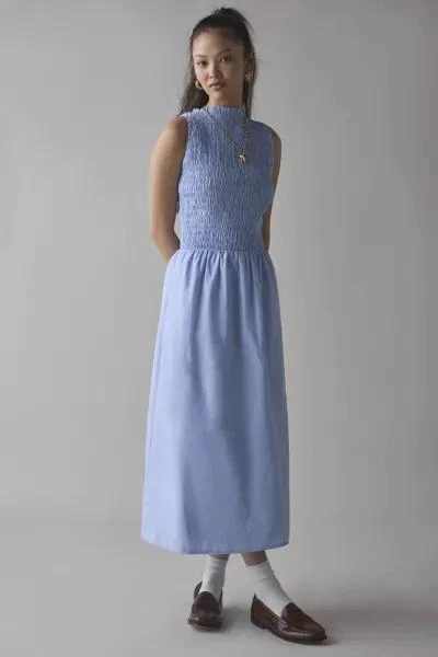 Kiss The Sky Kiss The Sky High-Neck Smocked Sleeveless Maxi Dress 1