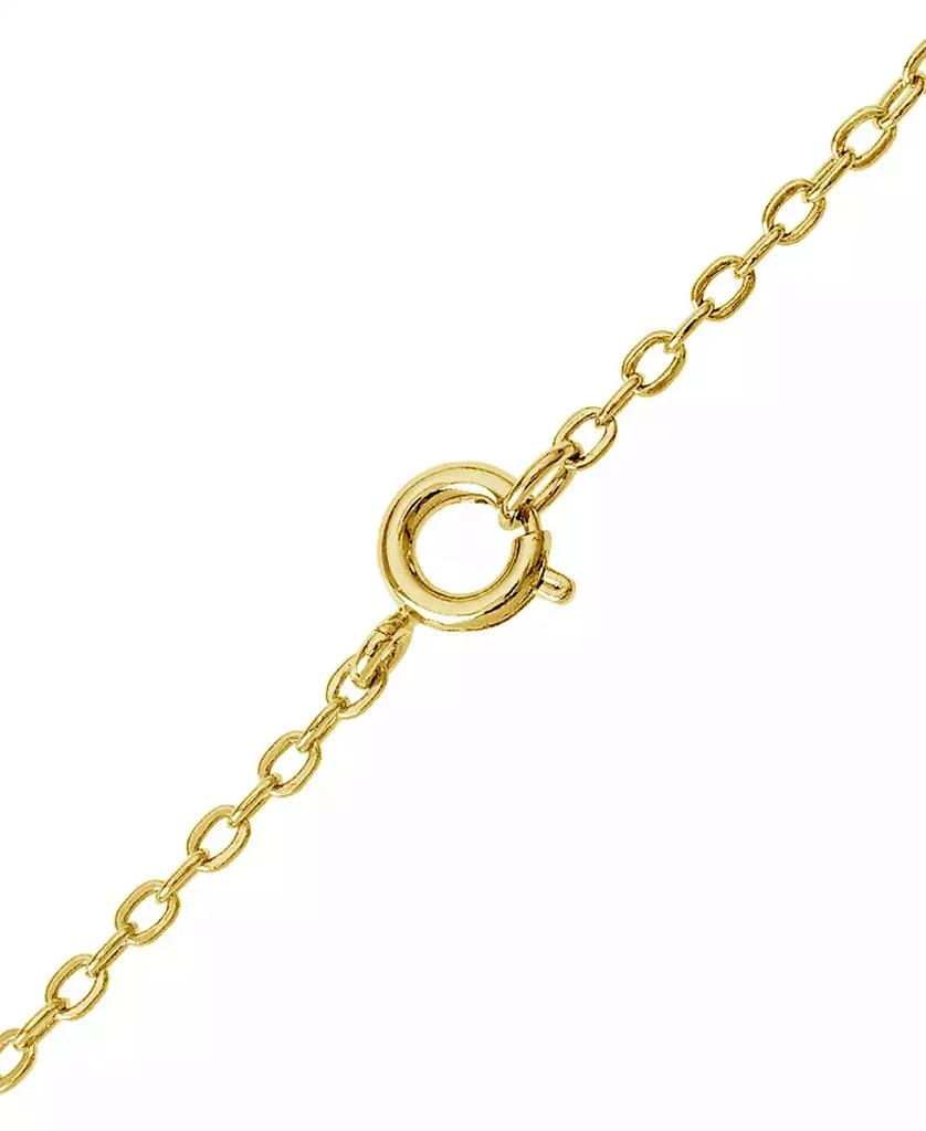 Macy's Hello Kitty Cubic Zirconia Silhouette 18" Pendant Necklace in 18k Gold-Plated Sterling Silver 3