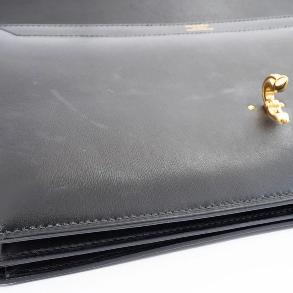 Hermes Box Calf Leather Handbag (Pre-Owned) 4