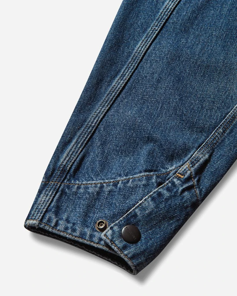Carhartt WIP Men's OG Detroit Jacket Blue (Dark Used Wash) 4