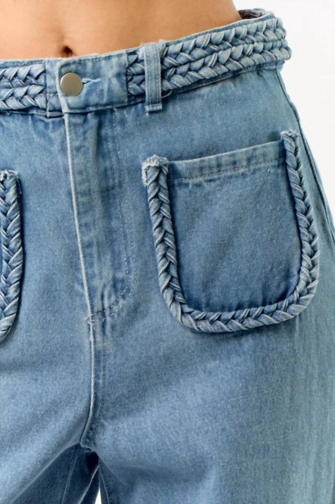 lalavon Lalavon - Front Pocket Denim Pants 4