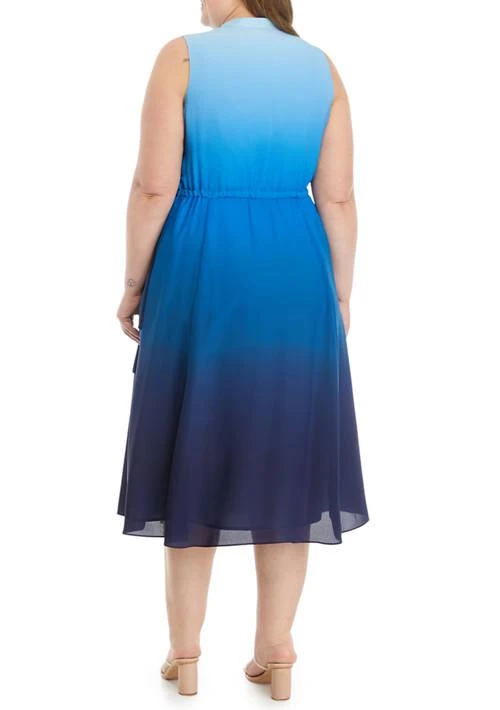 Anne Klein Plus Size Jenna Drawstring Midi Dress 2