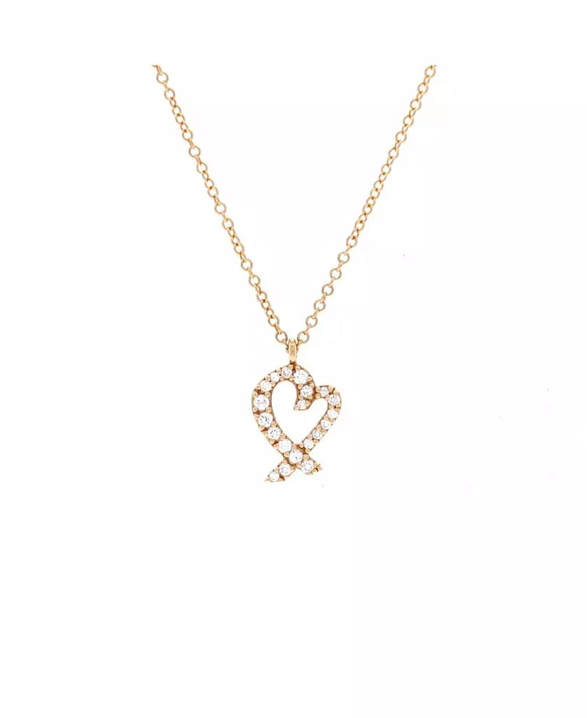 Pre-Owned Tiffany 
Co Paloma Picasso Loving Heart Pendant Necklace