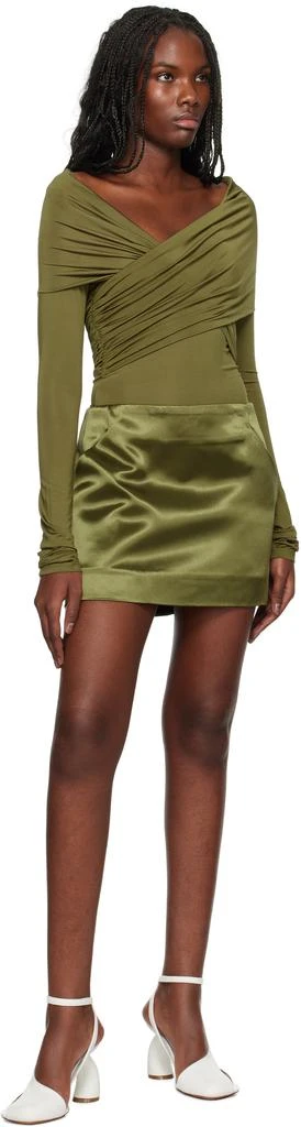 Paris Georgia Green 09 Cass Miniskirt - L = WAIST US 30