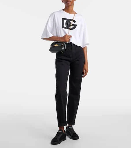 Dolce 
Gabbana Portofino lace-trimmed leather sneakers 3