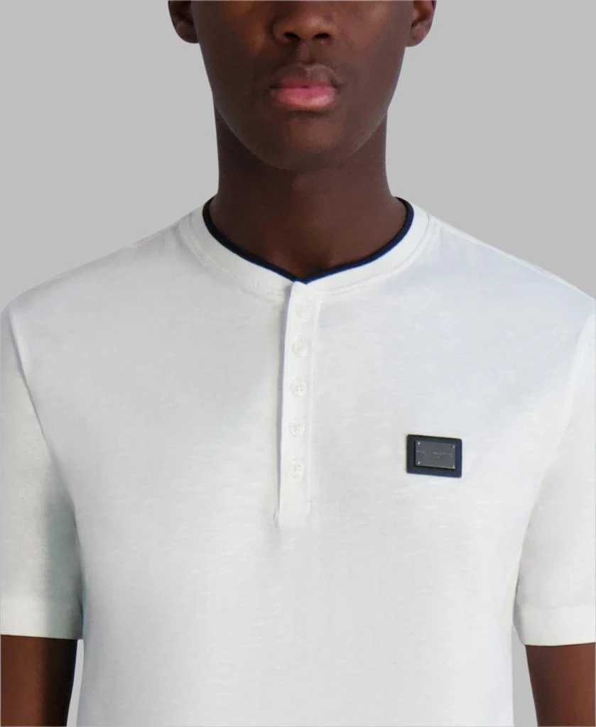 Karl Lagerfeld Paris KARL LOGO PLATE HENLEY TEE 5