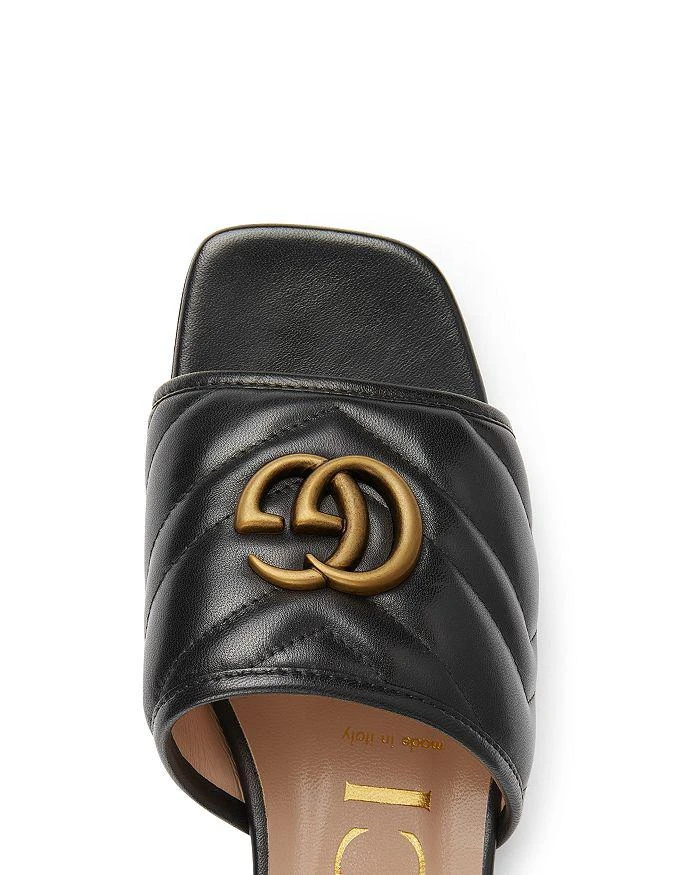 Gucci Women's Jolie Matelassé Double G Slide Sandals 6