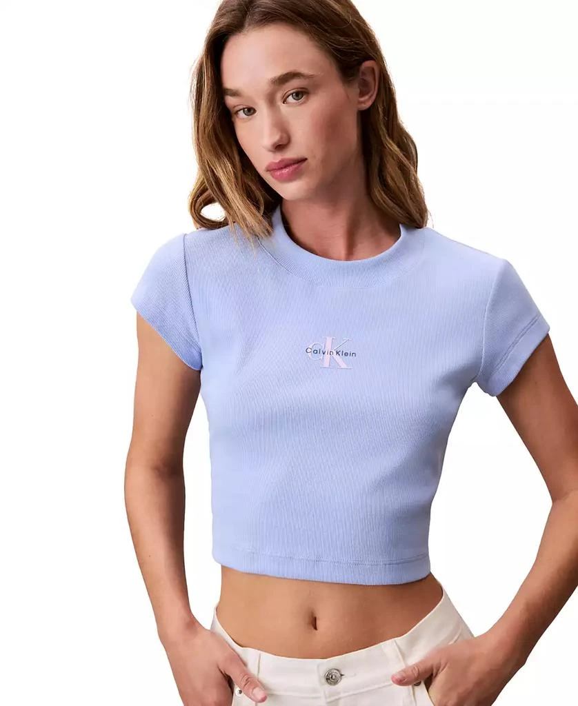 Calvin Klein Women's Monogram Logo Baby T-Shirt 3