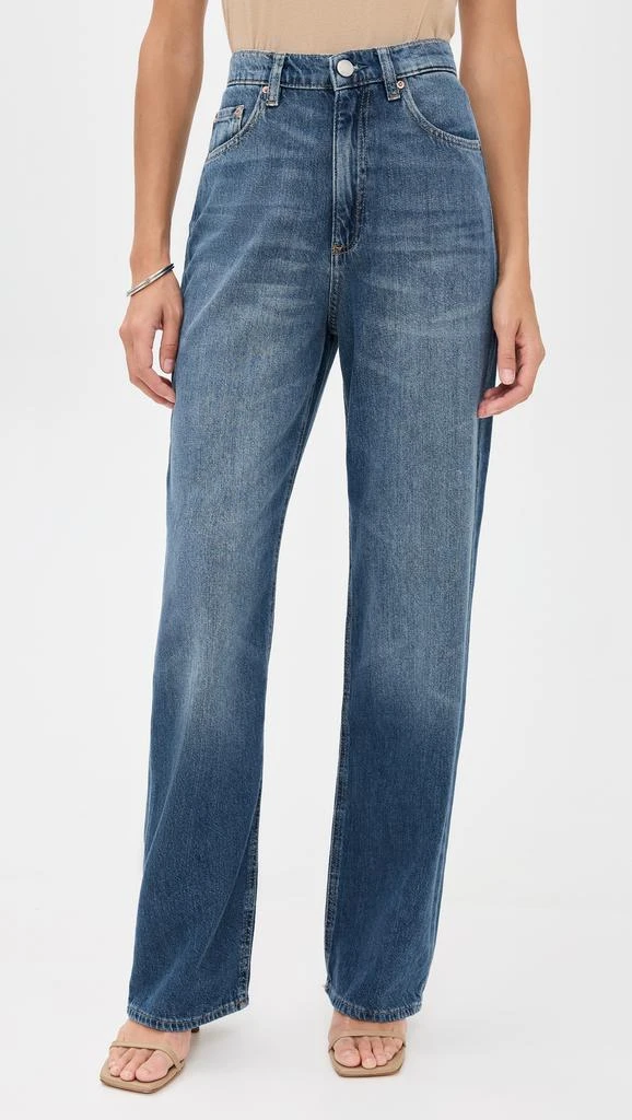 DL1961 DL Aura Karmine Refined Wide Leg High Rise Jeans 6