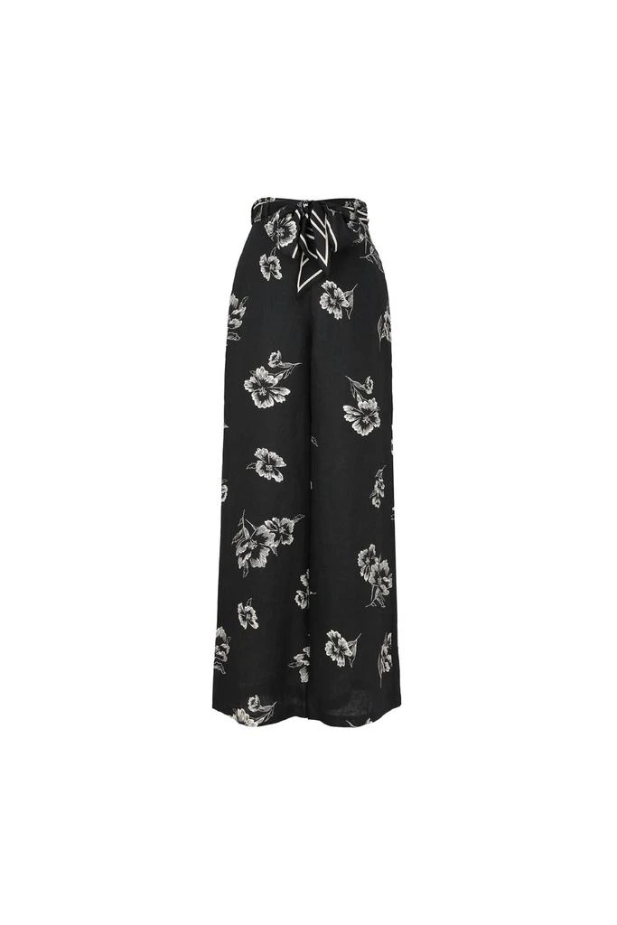 Shop Wide Leg Pant In Black/poppy on Sale at BeyondStyle – Get 37