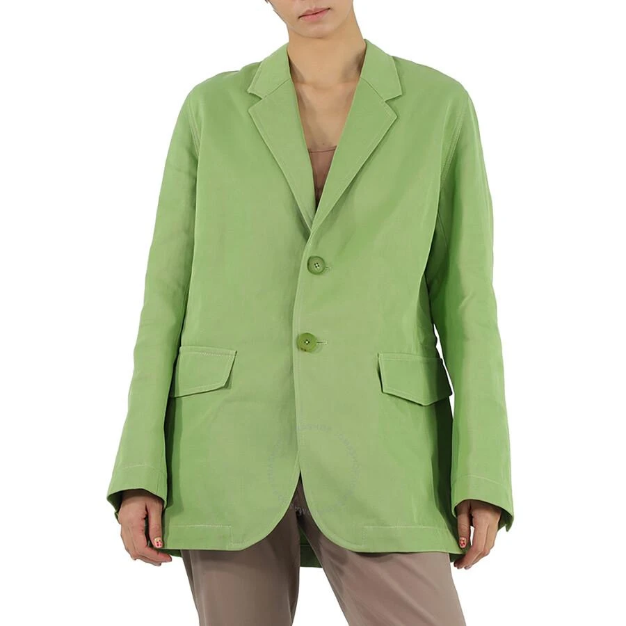 PETAR PETROV Ladies Green Issa Single-Breasted Oversized Jacket 1