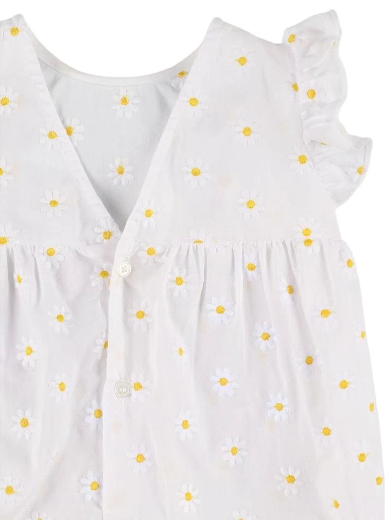 IL GUFO Daisy Embroidered Cotton Romper 2