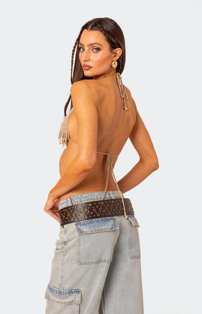Edikted Aruba Beaded Crochet Bra Top 5