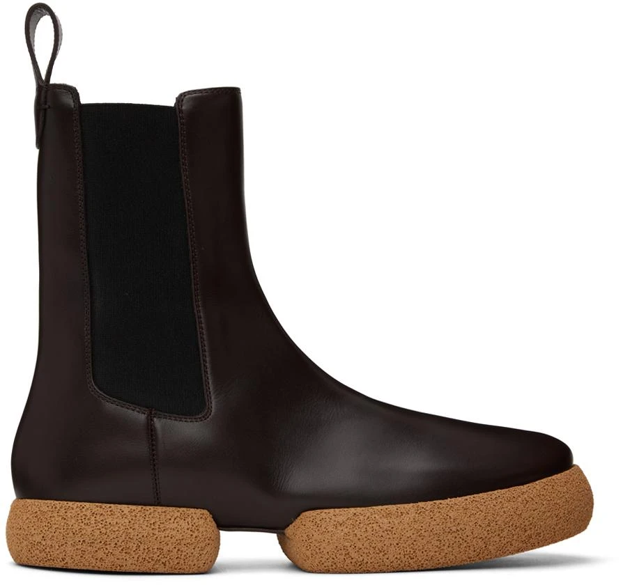 Dries Van Noten Brown Leather Chelsea Boots 1
