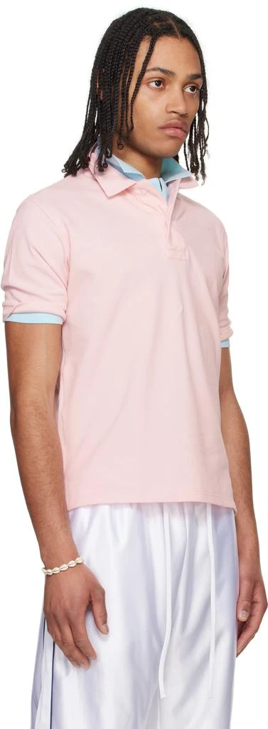 Raimundo Langlois Pink & Blue Layered Polo 2