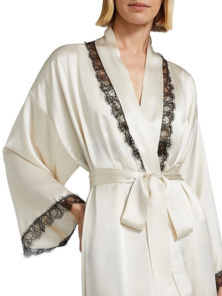 Kiki De Montparnasse Silk Lace Inset Robe 6