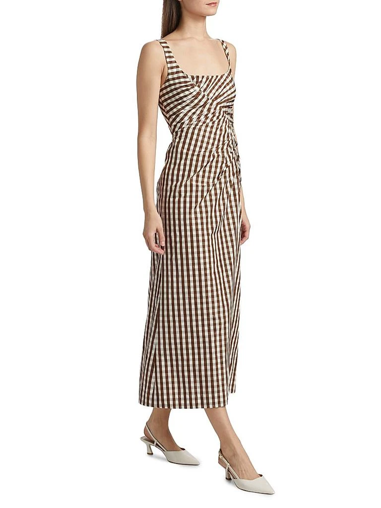 LELA ROSE Ruched Tank Sheath Midi-Dress 4