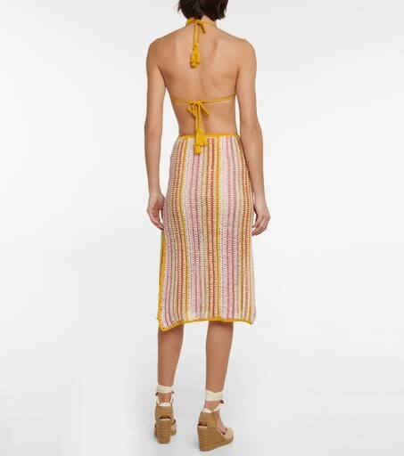 ANNA KOSTUROVA Ring halterneck crochet dress 3