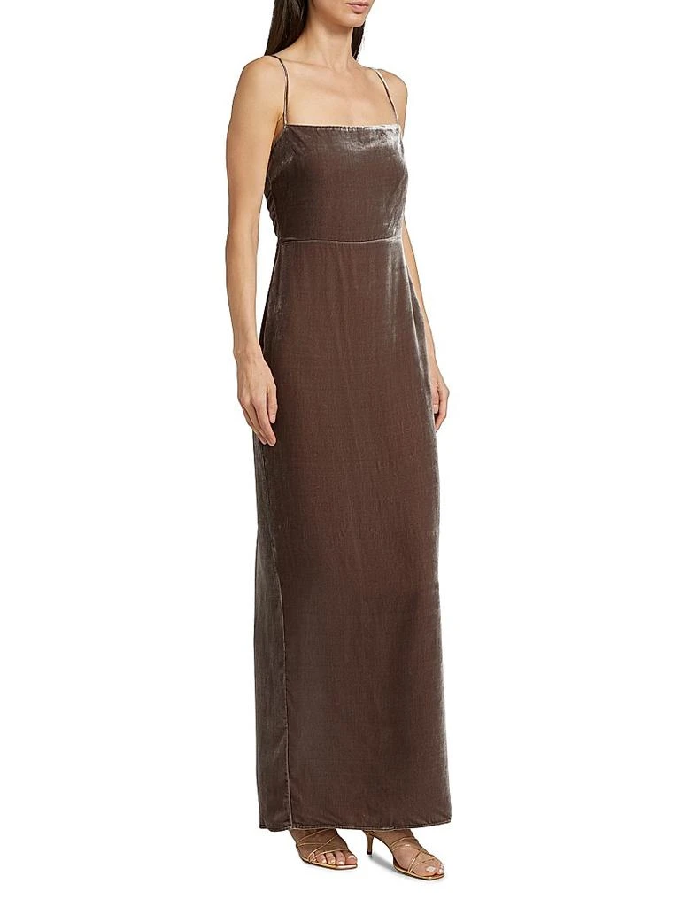 Reformation Frankie Velvet Maxi Slipdress 4