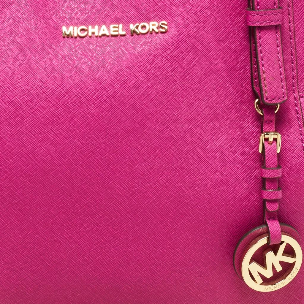 Michael Kors MICHAEL Michael Kors Fuchsia Leather Jet Set Top Zip Tote 5