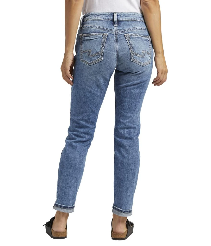 Silver Jeans Co. Boyfriend Mid-Rise Slim Leg Jeans L27170AVR290 2
