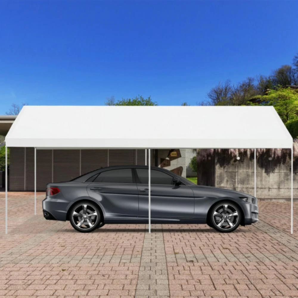 Hivvago 10 x 20 Feet Steel Frame Portable Car Canopy Shelter 2