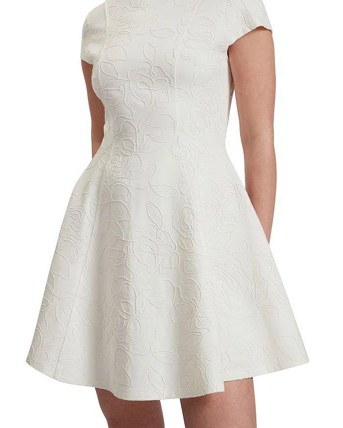 ted baker embroidered skater dress Faithfully Embroidered Mini Dress Beige main image 1