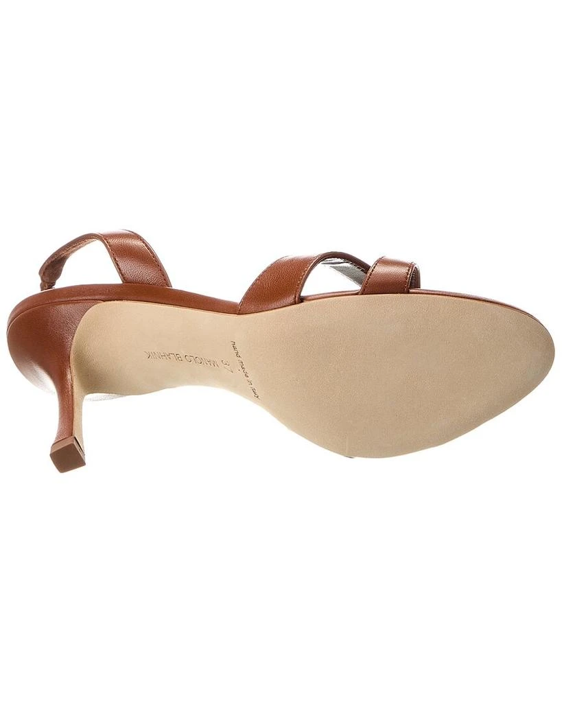 Manolo Blahnik Callasli 90 Leather Slingback Sandal 4