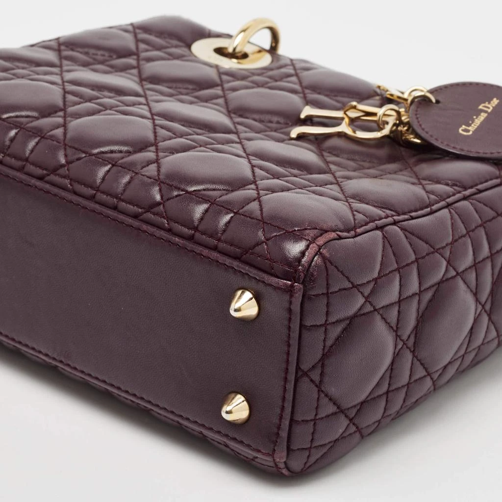 Dior Dior Purple Cannage Leather Small Lady Dior My ABCDior Bag 15
