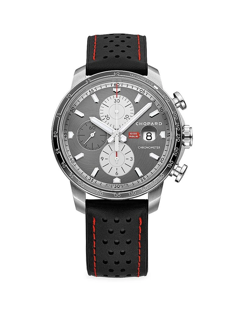 Chopard Mille Miglia Stainless Steel 
Leather Chronograph Watch
