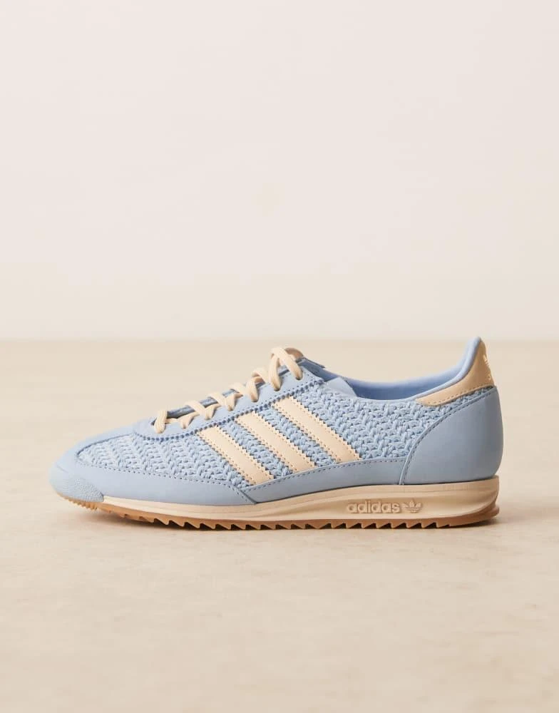 Adidas adidas Originals SL 72 OG trainers in light blue and cream woven -  Free Shipping - BeyondStyle