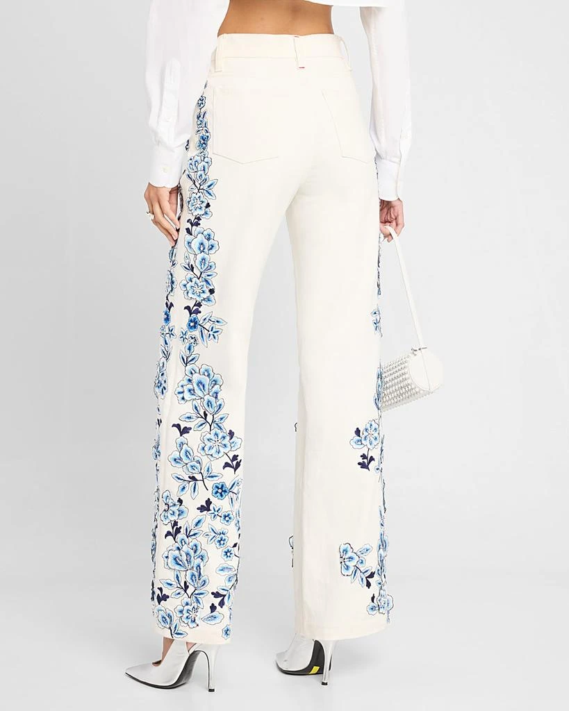 Alice + Olivia Weezy Embroidered Jeans 3