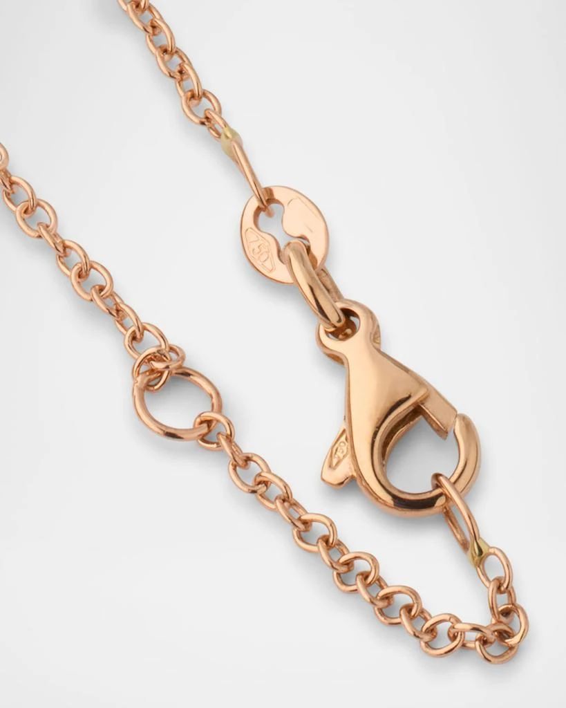 Miseno 18K Rose Gold Flower Pendant Necklace with Diamonds and Pink Sapphires 4