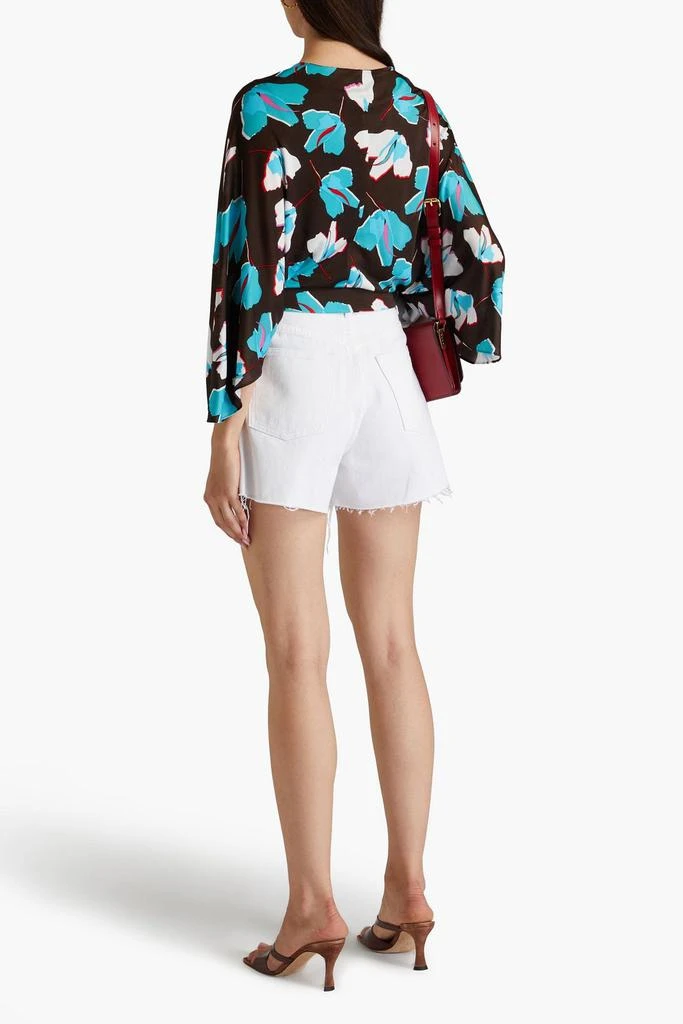 Diane von Furstenberg Fran cropped floral-print jersey top 3