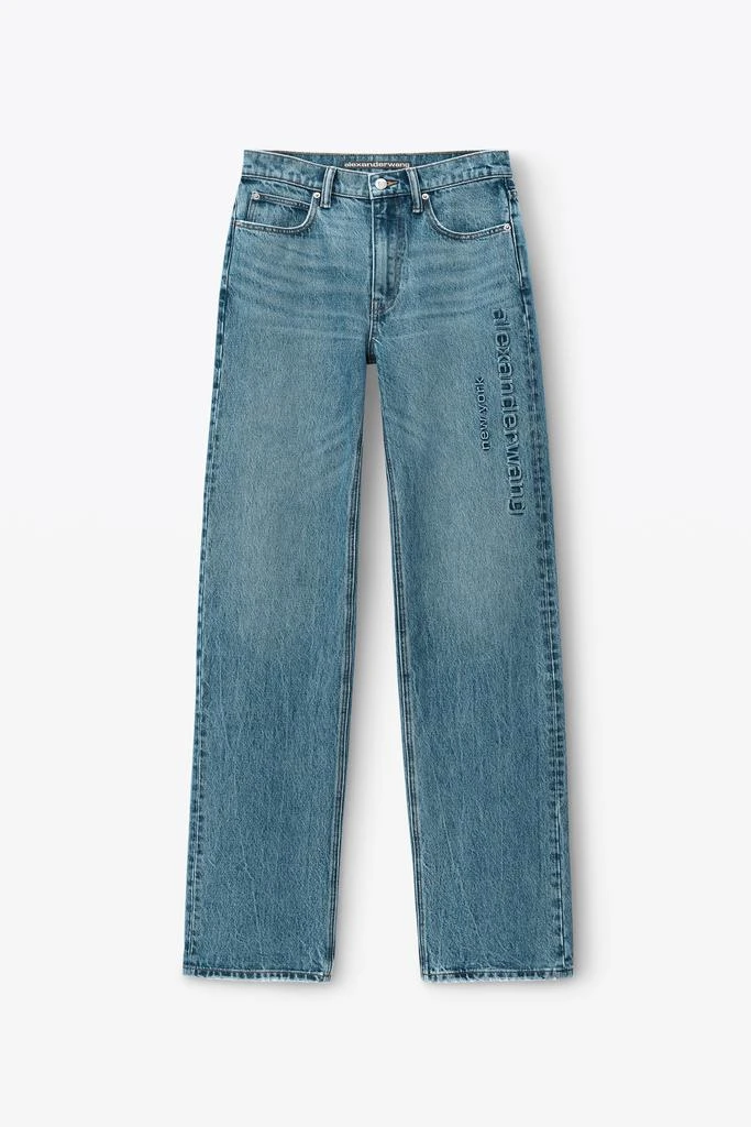 Alexander Wang EZ Mid Rise Jeans With Embossed Logo 2