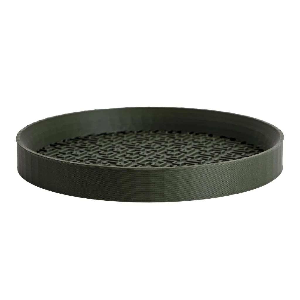 JONATHAN Y Drew 6.5" Modern Geometric Indoor Eco-Friendly 3D Printed Plant Saucer 7