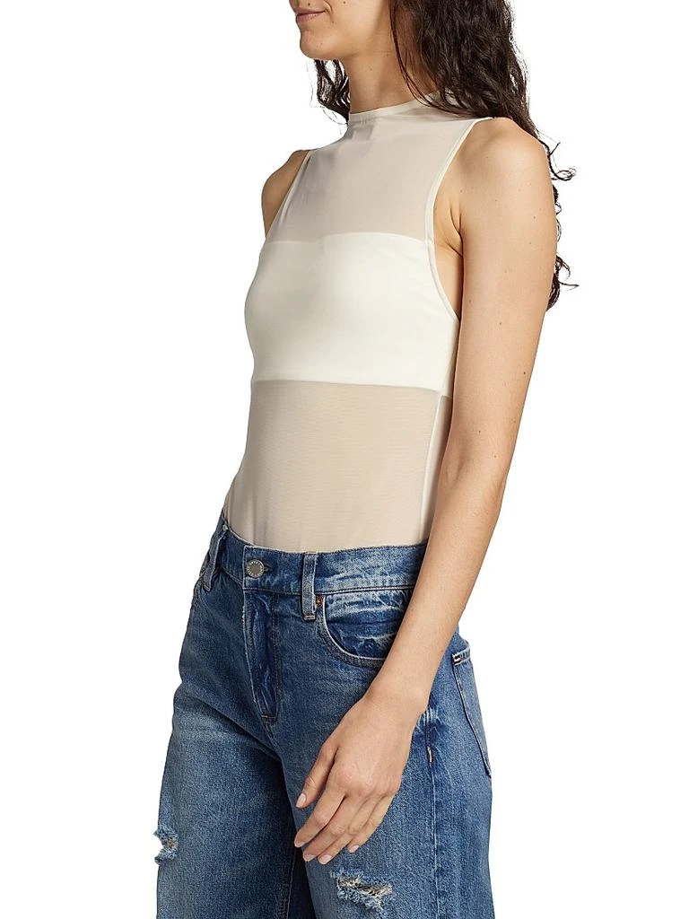 Alice + Olivia Nichol Mesh Sleeveless Bodysuit 4
