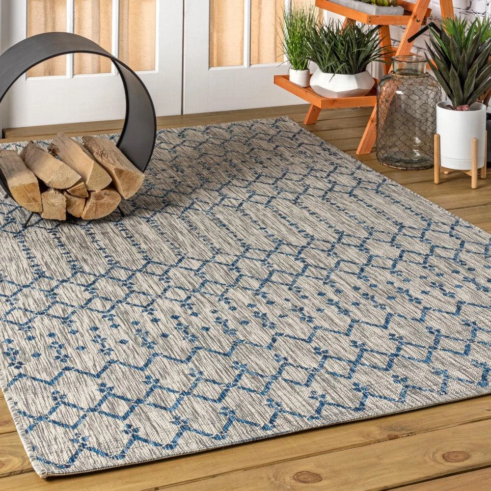 JONATHAN Y Ourika Moroccan Geometric Textured Weave Indoor/Outdoor Area Rug 8