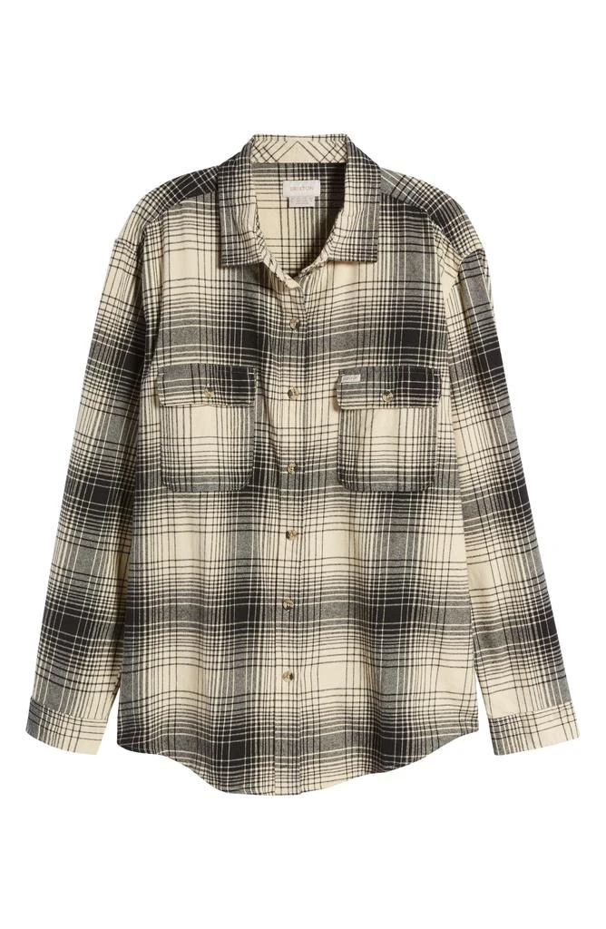 Brixton Bowery Flannel Button-Up Shirt 1