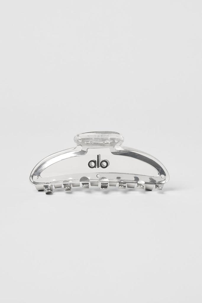 Alo Acrylic Illusion Claw Clip - Clear Acetate/Chrome