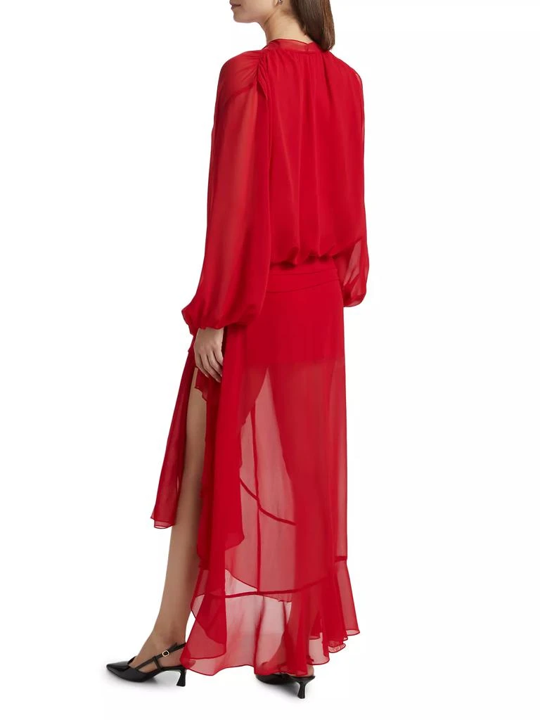 Amanda Uprichard Calliope Tie-Waist Maxi Dress 5