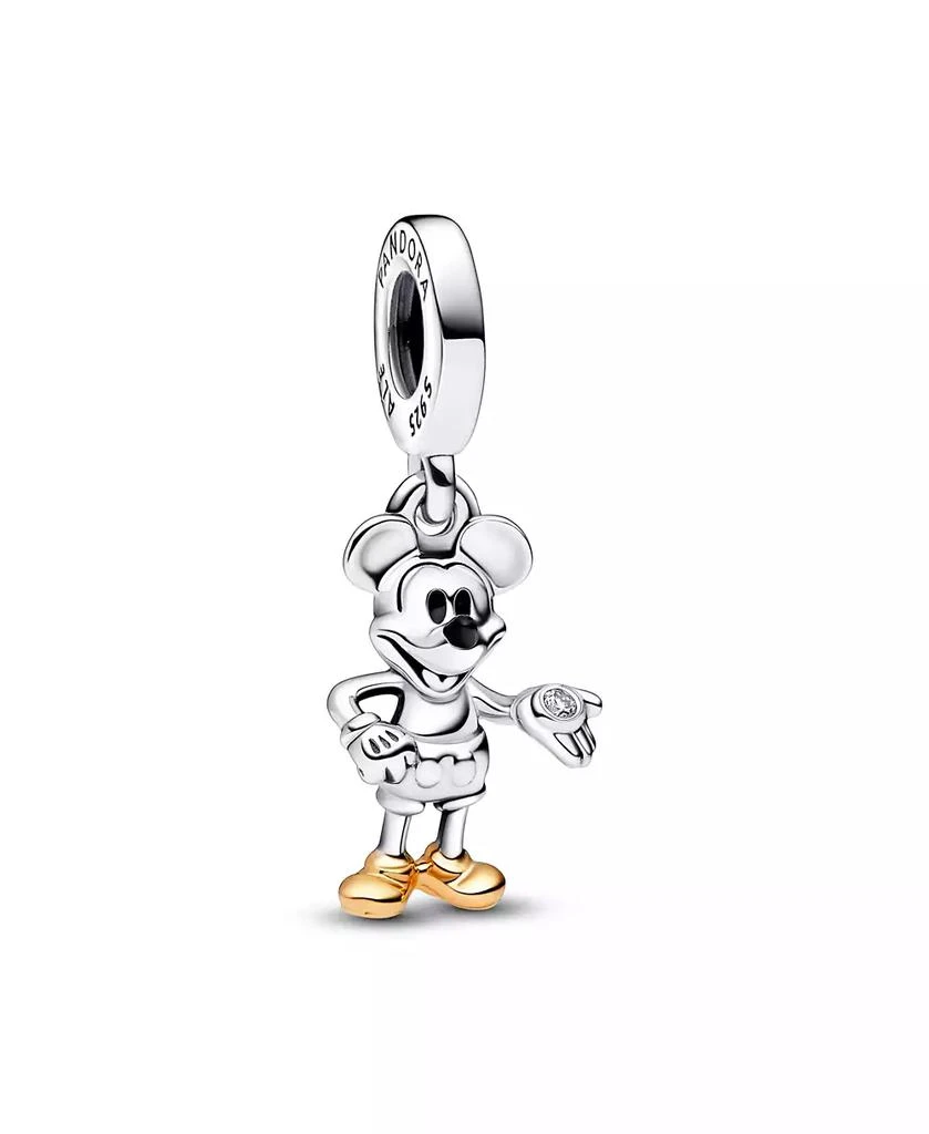 PANDORA Disney 100th Anniversary Mickey Mouse Lab-Grown Diamond Dangle Charms 1