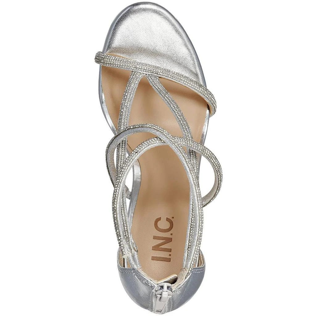 INC International Krista Womens Faux Leather Rhinestone Heels 3