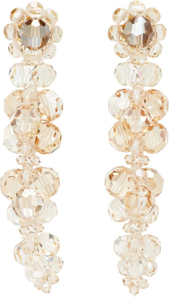 Simone Rocha Cluster Drip Crystal Earrings