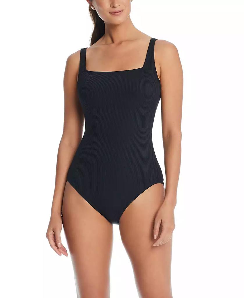 Bleu Rod Beattie Women's Walk The Line Square Neck Swimsuit