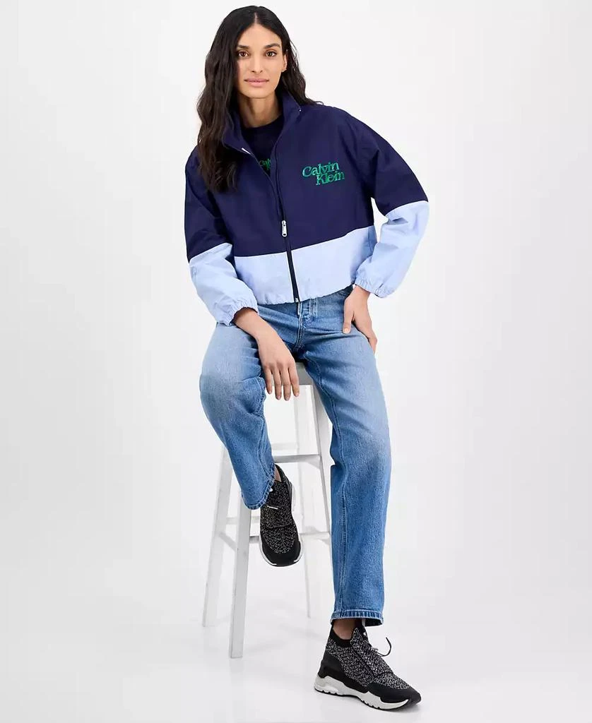 Calvin Klein Women's Colorblock Windbreaker Jacket 4