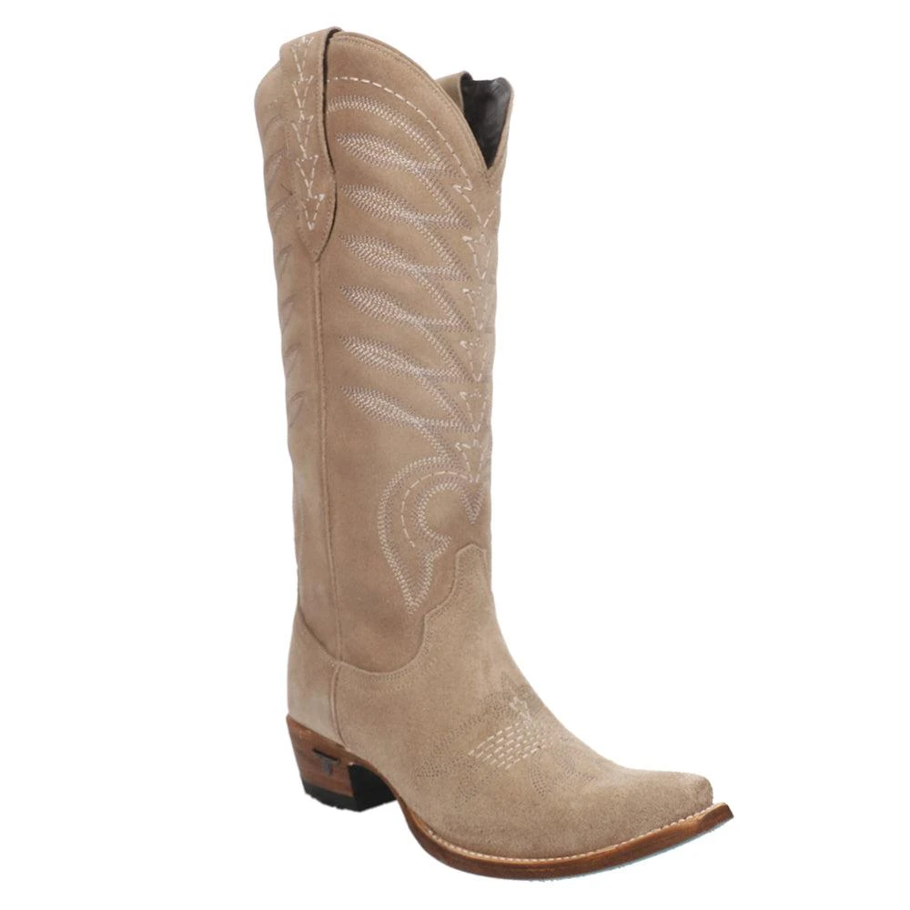 LANE Squash Blossom Embroidery Snip Toe Cowboy Boots 2