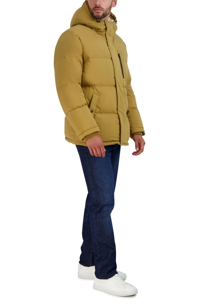 Cole Haan Faux Shearling Lined Hooded Puffer Jacket 5